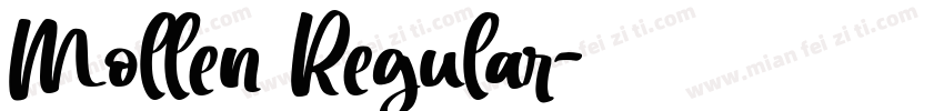Mollen Regular字体转换